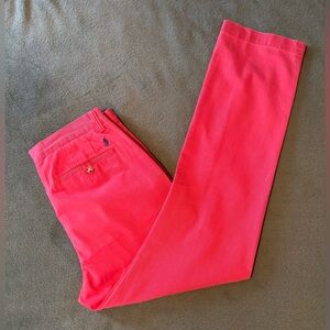 Ralph Lauren Polo Classic Fit Chino Pants - Coral, Size: W32 x L34. (5379)